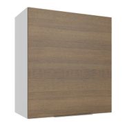 Armário Aéreo Madesa Stella 60 cm 1 Porta Branco/Rustic