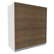 Armário Aéreo Madesa Glamy 60 cm 1 Porta Branco/Rustic