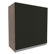 Armário Aéreo Madesa Glamy 60 cm 1 Porta Rustic/Preto
