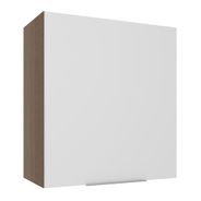 Armário Aéreo Madesa Stella 60 cm 1 Porta Rustic/Branco