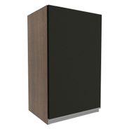 Armário Aéreo Madesa Glamy 40 cm 1 Porta Rustic/Preto