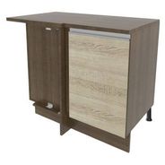 Balcão de Canto Madesa Glamy 1 Porta Rustic/Saara