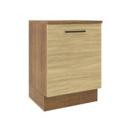Balcão Madesa Agata 60 cm 1 Porta Rustic/Carvalho
