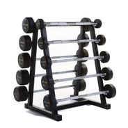 Kit 10 Barras Montadas Emborrachadas  10 a 46kg Wellness - WK031