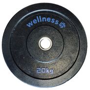 Anilha Olímpica Borracha New Bumper Plate 20kg Azul Wellness - WK009