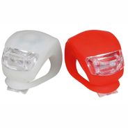 Kit Farol Silicone Dianteiro e Traseiro Branco e Vermelho Atrio - BI050