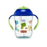 Copo de Treinamento com Canudo First Moments Blueberry Smoothie 270 ml Azul Fisher Price - BB1016