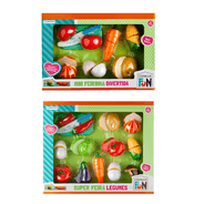 Combo Kids - Super Feira Legumes Creative Fun e Creative Fun Mini Feirinha Divertida 6 legumes com Velcro Multikids - BR1108K