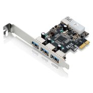 Placa PCI Multilaser Express USB 3.0 com 3 Portas Frontais + 1 Porta Traseira - GA130