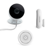 Combo Segurança - Sirene de Alarme Wifi com Câmera Externa e Sensor de Abertura Liv - SE232K