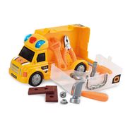 Caminhão de Construção Workshop Junior Truck com Acessórios Indicado para +3 Anos Amarelo Multikids - BR899