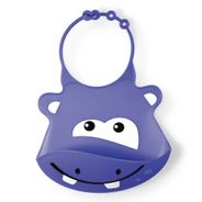 Babador De Silicone Silybib (Hipopótamo) Multikids Baby - BB044