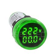 Voltímetro / Amperímetro Digital Led 22Mm 60/500Vca - 0/100A - Sibratec