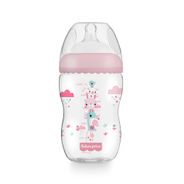 Mamadeira First Moments Rosa Algodão Doce 330ml +4 meses Fisher Price - BB1028