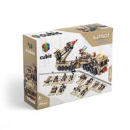 Blocos de Montar Cubic Modelo Exército 12 em 1 com 549 Peças Indicado para +6 Anos Multikids - BR1096