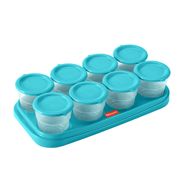 Potes Para Congelar Papinha Na Bandeja Prep & Fresh Azul  Fisher-Price - BB1080