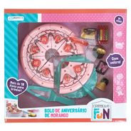 Creative Fun Bolo de Morango Indicado para +3 Anos Colorido Multikids - BR648