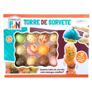 Creative Fun Torre de Sorvete Indicado para +3 Anos Colorido Multikids - BR645