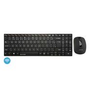 Combo Multimídia Teclado e Mouse Sem Fio 2.4 Ghz 1600 DPI Usb Preto Slim - TC202OUT [Reembalado]