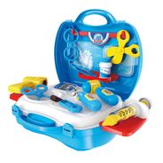 Maleta Workshop Jr Médico com 16 Itens Indicado para +3 Anos Azul Multikids - BR774