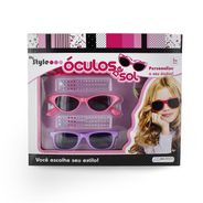 Óculos de Sol My Style com Acessórios para Personalizar e Proteção UVA400 Indicado para +5 Anos Multikids - BR135