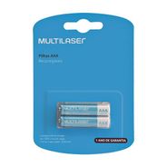 Pilhas Recarregáveis Aaa Multilaser 1000Mah Com 2 Unidades - CB051OUT [Reembalado]