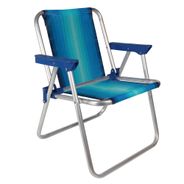 Cadeira Infantil Alta Alumínio Azul - 2239