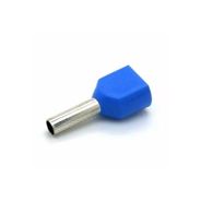 Terminal Pré-Isolado Pino Ilhós Tubular Duplo Azul - Penzel
