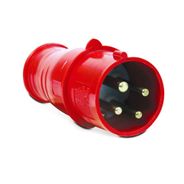 Plugue Industrial N-5276 32A 380/440v 5 Polos (3P+T+N) Vermelho IP44 - Steck
