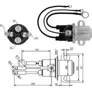RELE AUXILIAR MOTOR PARTIDA DELCO 39MT 24V  - ZM5408