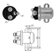 RELE AUXILIAR MOTOR PARTIDA DELCO 38MT 12V - ZM407