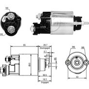 AUTOMATICO RELE MOTOR PARTIDA DENSO CIVIC 1.7 01-05 12V  - ZM4705