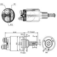 AUTOMATICO RELE MOTOR PARTIDA BOSCH FIAT IVECO 12V  - ZM734