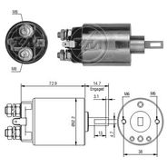 AUTOMATICO RELE MOTOR PARTIDA HITACHI ACCORD CIVIC 12V   - ZM584