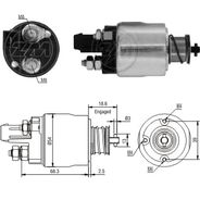 AUTOMATICO RELE MOTOR PARTIDA VALEO FOX-POLO GOL GV 12V  - ZM4492