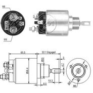 AUTOMATICO RELE MOTOR PARTIDA BOSCH MONZA-KADET 12V  - ZM872