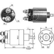 AUTOMATICO RELE MOTOR PARTIDA INDIEL CITROEN-PEUGEOT 12V - ZM485