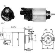 AUTOMATICO RELE MOTOR PARTIDA DENSO HONDA FIT 2007 A 2009 - ZM7705