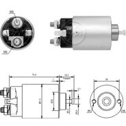 AUTOMATICO RELE MOTOR PARTIDA MITSUBISHI L200-PAJERO 12V  - ZM6698