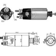 AUTOMATICO RELE MOTOR PARTIDA MITSUBISHI VOLVO 240 24V - ZM3897