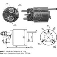 AUTOMATICO RELE MOTOR PARTIDA VALEO PEUGEOT-CITROEN 12V  - ZM496