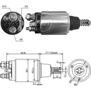 AUTOMATICO RELE MOTOR PARTIDA NEW HOLLAND 12V JF C/BORRA  - ZM1640