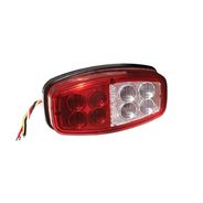 LANTERNA BLINDADA LED BIVOLT TRASEIRA UNIVERSAL VERMELHA CRISTAL  - PRL08040067