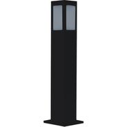 Poste Ornamental Balizador Quadrado Preto 50cm - Belly Lustre
