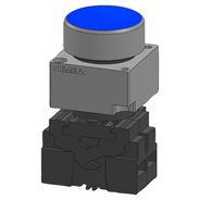 Botão Frontal Metálico 3SB3657-0AA51 110VAC 1NA - Siemens