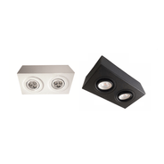 Plafon Sobrepor Quadrado Pigmentado GU10 Ref.7667 - Damlux
