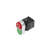 Botão Duplo Sinalizado 24V 1NA+1NF Verde+Vermelho - Siemens