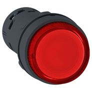 Botão 22mm Plástico Monobloco Impulsão Lumin. Vermelho 250v XB7NW3461 - Schneider