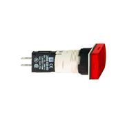 Botão Sinalizador 16mm Plástico Retangular Led 12-24VCA/CC Vermelho XB6DV4BB - Schneider