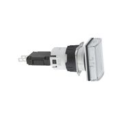 Botão Sinalizador 16mm Plástico Retangular Led 12-24VCA/CC XB6DV1BB - Schneider